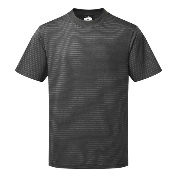 Portwest® Anti-Static ESD T-Shirt S/S, Zoom Gray, Size 5XL (AS20ZOR5XL) Each