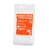 Hospeco® Terry Towel White Cotton Cleaning Cloths 16x19, Case of 160 (HOSAT-TT10-16) Case of 160