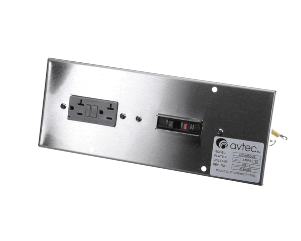 Avtec Rp Li20A03Dc0 Link Plate, 20A, 120/1, Gfci, Nema 5-20R (AVTRPLI20A03DC0) Each