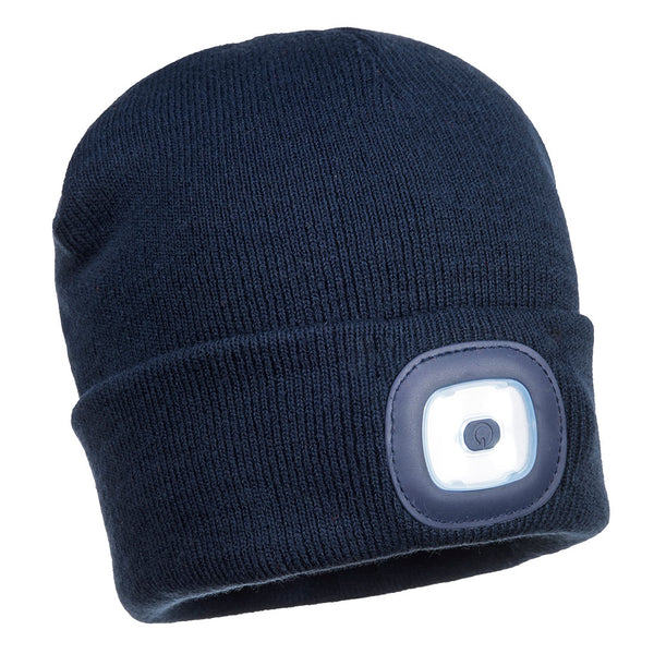 Portwest® Junior Beanie LED Head Lamp, Navy, Size  (B027NAR) Each