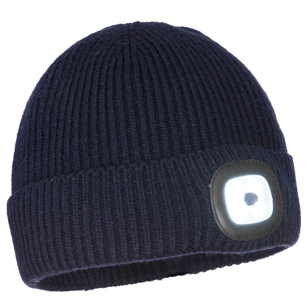 Portwest® Workman's LED Beanie, Navy, Size  (B033NAR) Each