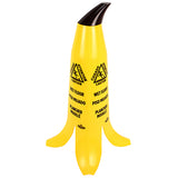 Impact® Banana Wet Floor Cone, 2 Ft. Tall, Yellow/Black, 3/Case (IMPB1001) Each