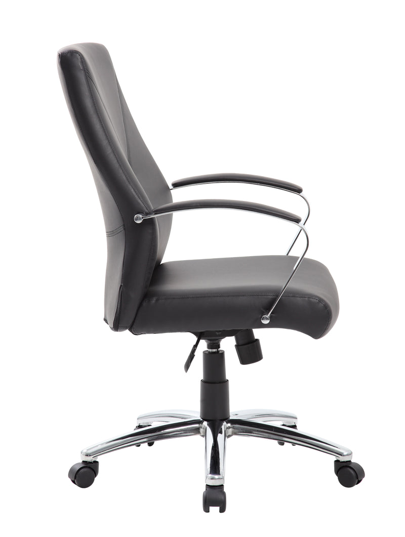 Boss LeatherPlus Executive Chair, Black (B10101-BK) Each