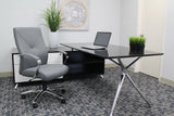 Boss LeatherPlus Executive Chair, Gray (B10101-GY) Each
