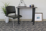 Boss Black Stack Chair With Chrome Frame, 1Pc Pack (B1400-BK-1) Each