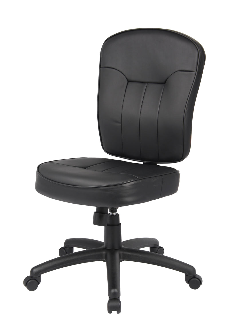 Boss Black Leather Task Chair  (B1560) Each