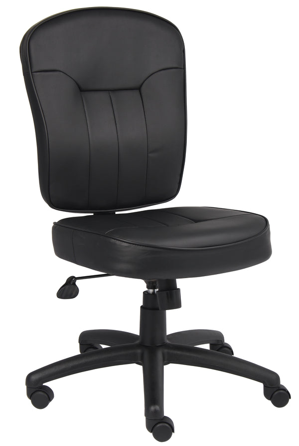 Boss Black Leather Task Chair  (B1560) Each