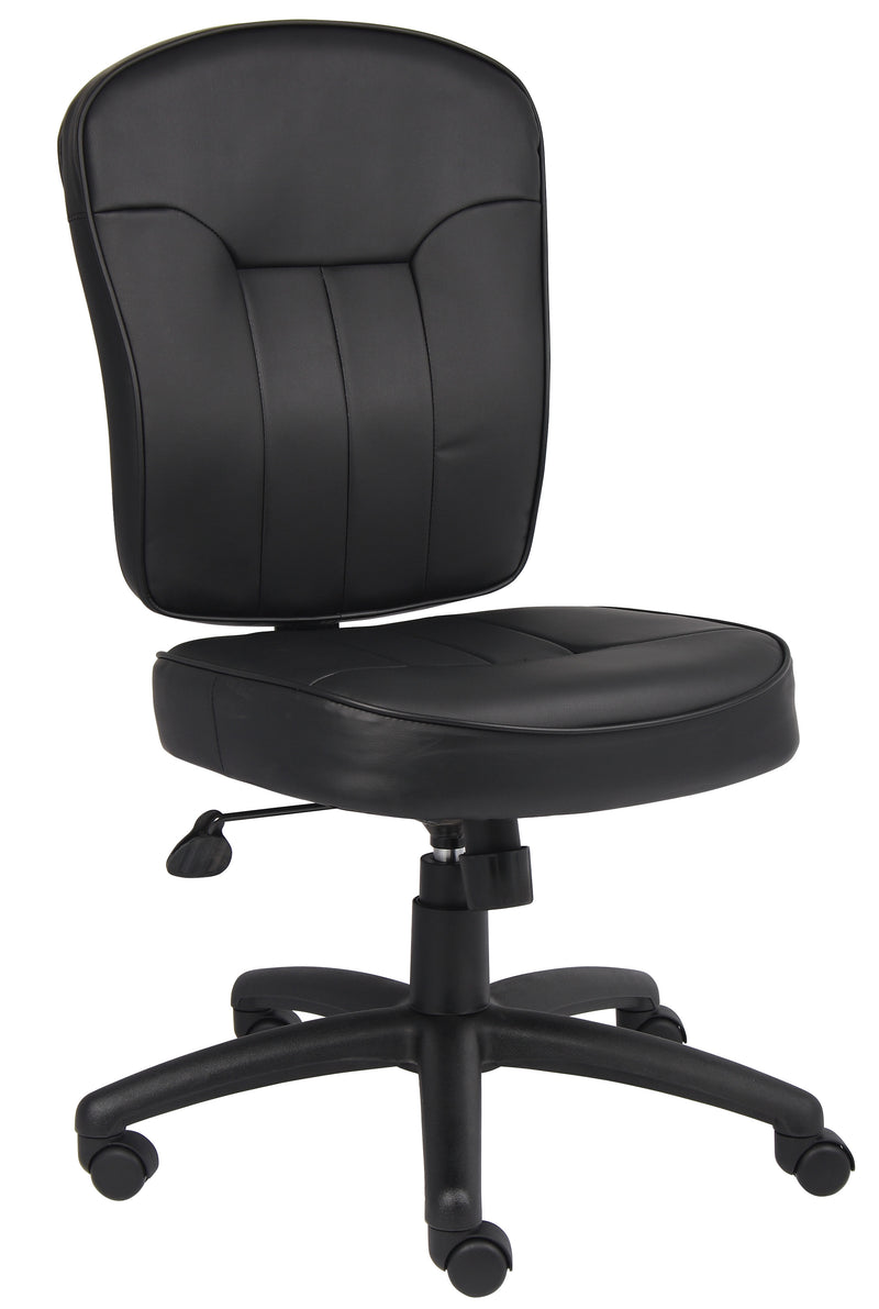 Boss Black Leather Task Chair  (B1560) Each