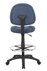 Boss Ergonomic Works Adjustable Drafting Chair without Arms, Blue (B1615-BE) Each