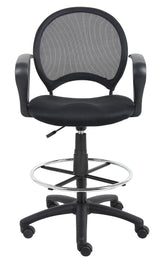 Boss Mesh Drafting Stool w/Loop Arms (B16217) Each
