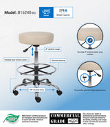 Boss Caressoft Medical/Drafting Stool (B16240-BG) Each
