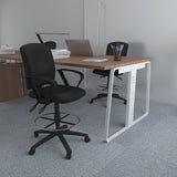 Boss Multi-Function LeatherPlus Drafting Stool w/Loop Arms (B1647) Each