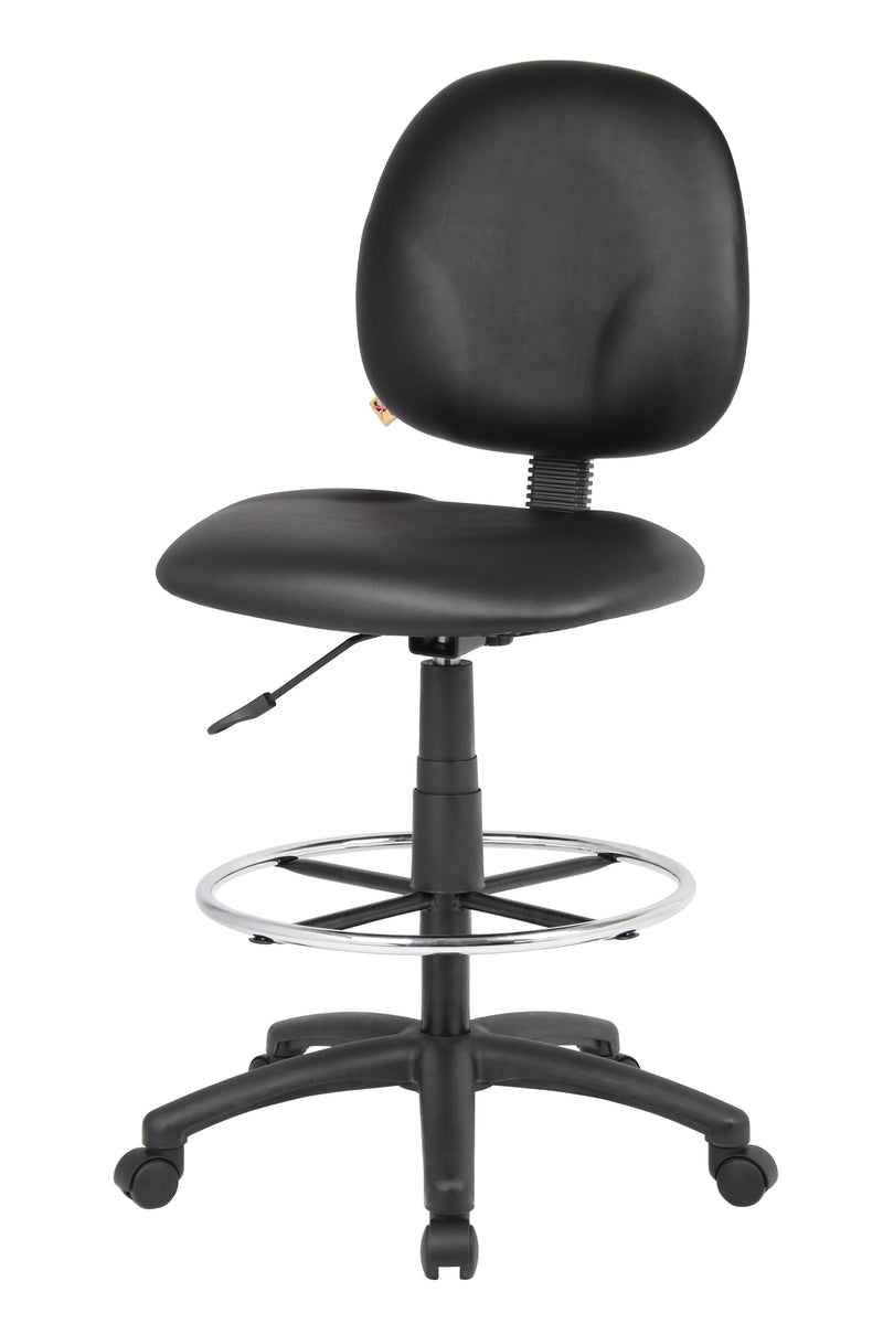 Boss Black Antimicrobial Drafting Stools w/Footring (B1690-CS) Each