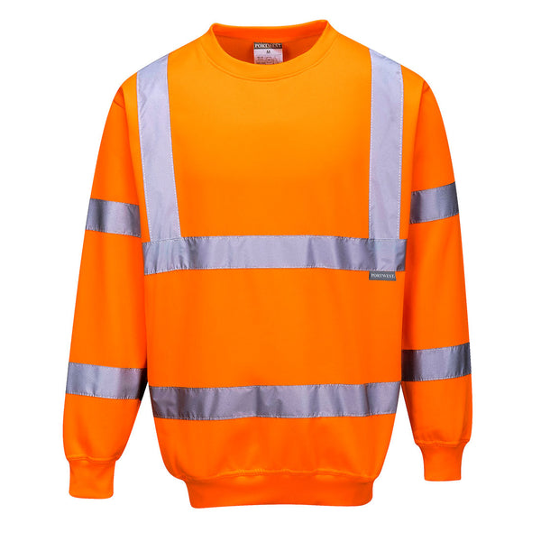 Portwest® Hi-Vis Sweatshirt, Orange, Size 5XL (B303ORR5XL) Each