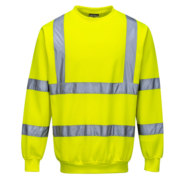 Portwest® Hi-Vis Sweatshirt, Yellow, Size XXL (B303YERXXL) Each