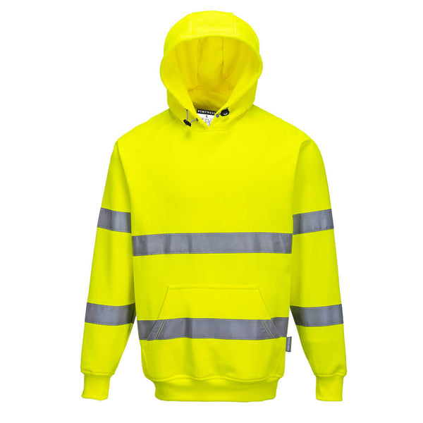 Portwest® Hi-Vis Hoodie, Yellow, Size S (B304YERS) Each