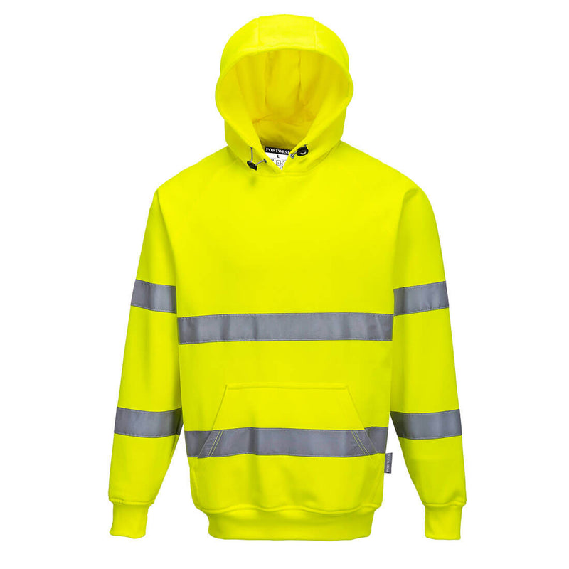 Portwest® Hi-Vis Hoodie, Yellow, Size M (B304YERM) Each