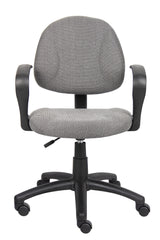 Boss Gray Deluxe Posture Chair w/Loop Arms (B317-GY) Each