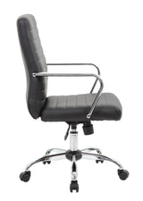Boss Retro Task Chair with Chrome Fixed Arms (B436C-CP) Each