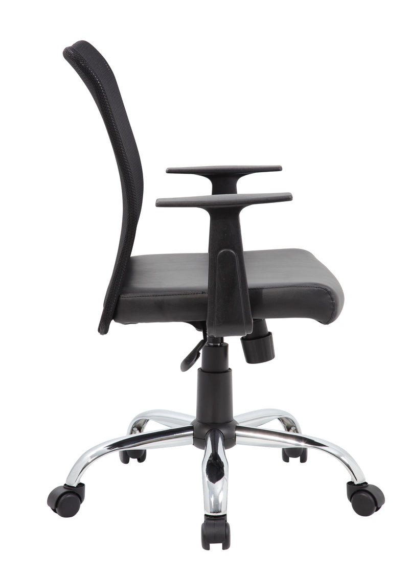 Boss Budget Mesh Task Chair w/T-Arms (B6116C-CS) Each