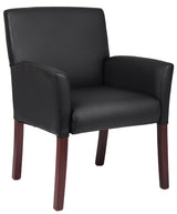 Boss Box Arm Guest, Accent or Dining Chair w/Mahogany Finish  (B619) Each