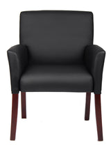 Boss Box Arm Guest, Accent or Dining Chair w/Mahogany Finish  (B619) Each