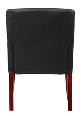 Boss Box Arm Guest, Accent or Dining Chair w/Mahogany Finish  (B619) Each