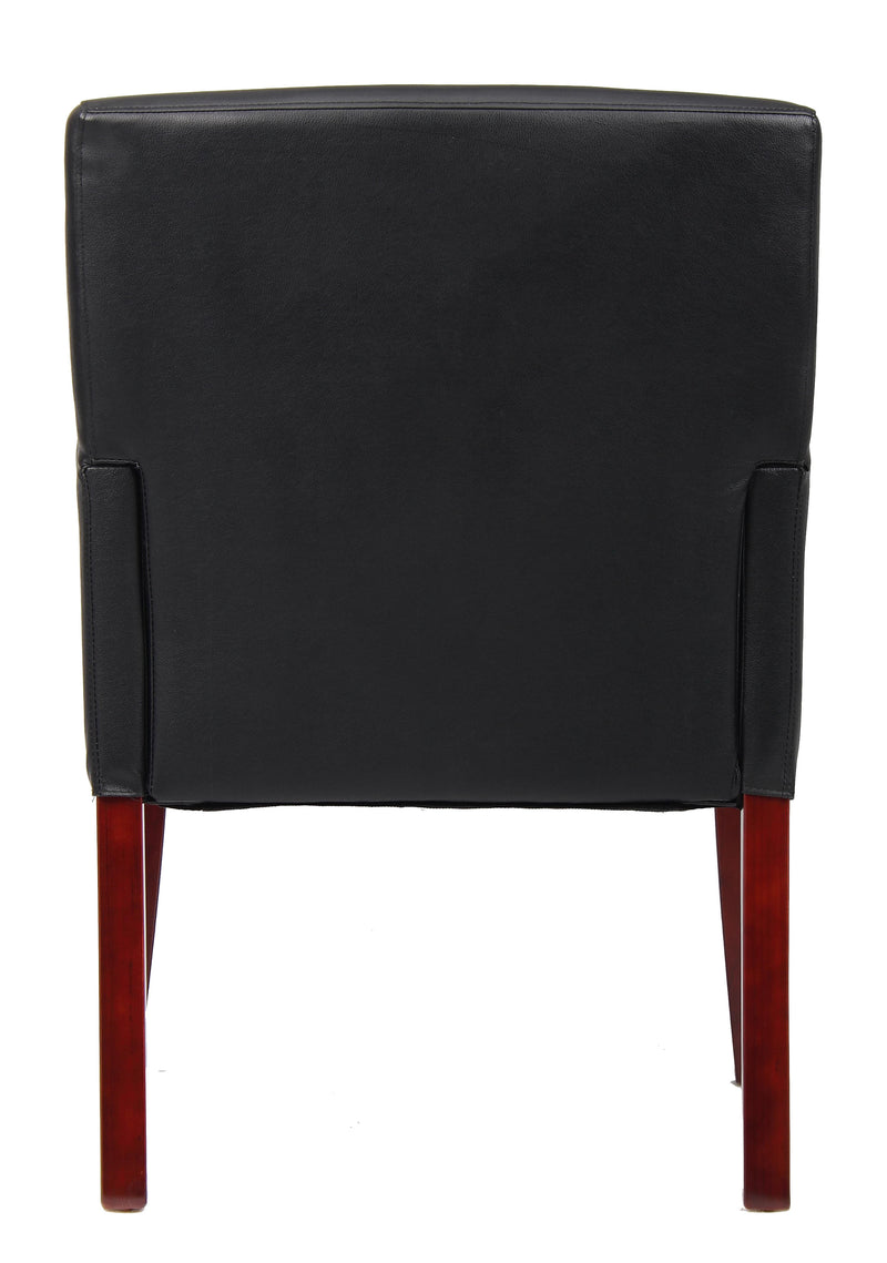 Boss Box Arm Guest, Accent or Dining Chair w/Mahogany Finish  (B619) Each