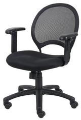 Boss Mesh Chair With Adjustable Arms (B6216) Each