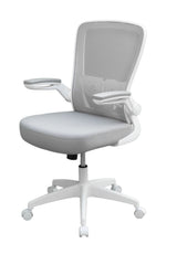 Boss Gray Mesh, Flip Arm, Task Chair, White Frame (B6366WT-GY) Each