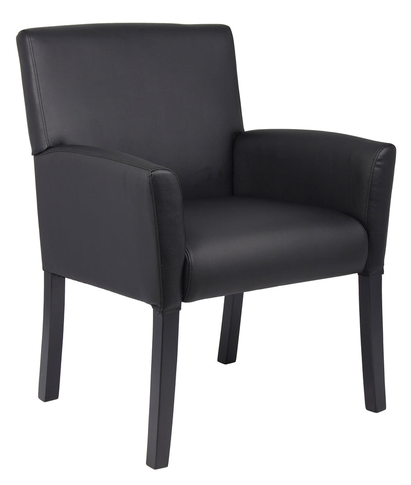 Boss Box Arm Guest, Accent or Dining Chair w/Black Base (B639-BK) Each