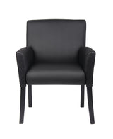 Boss Box Arm Guest, Accent or Dining Chair w/Black Base (B639-BK) Each
