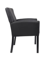 Boss Box Arm Guest, Accent or Dining Chair w/Black Base (B639-BK) Each