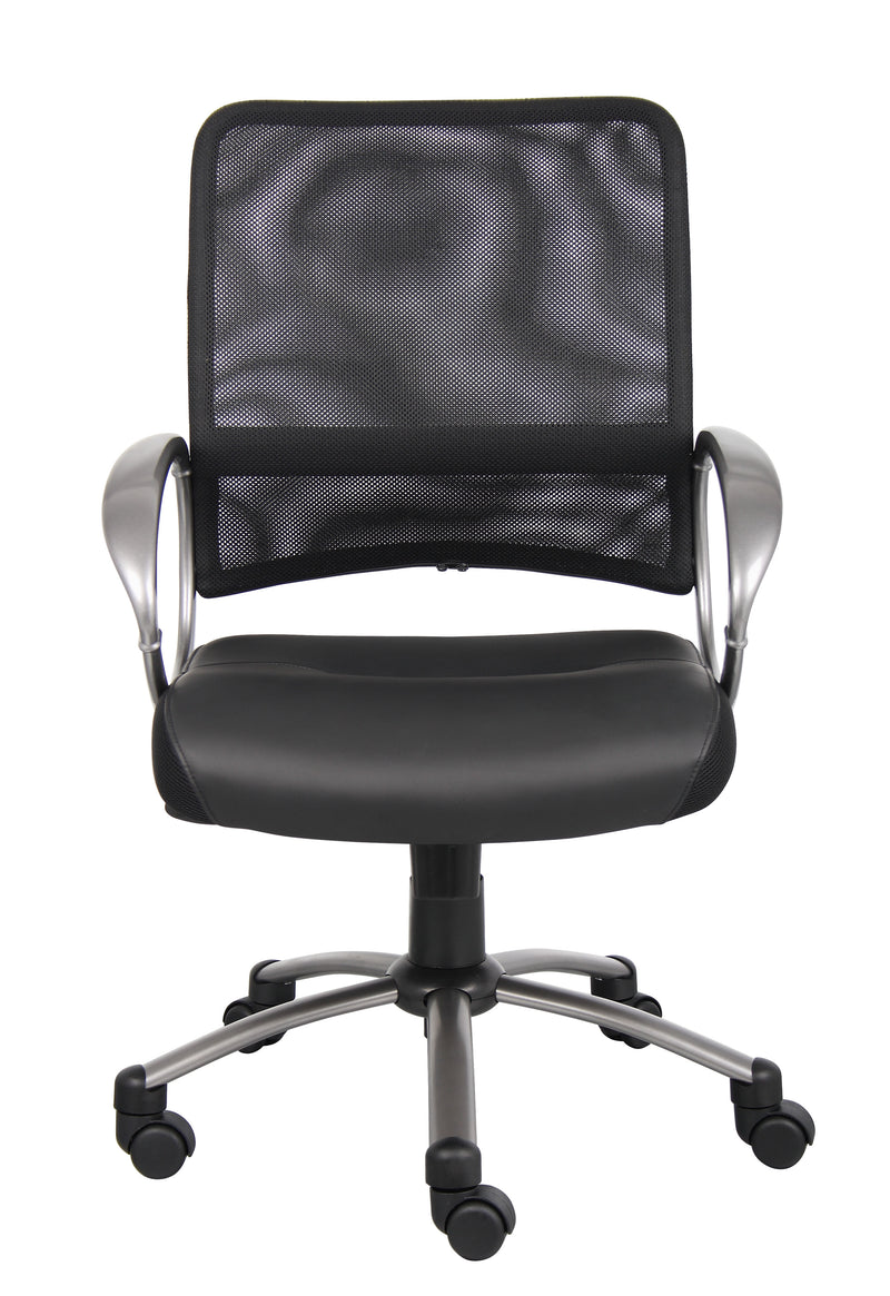 Boss Mesh Back w/Pewter Finish Task Chair (B6406) Each