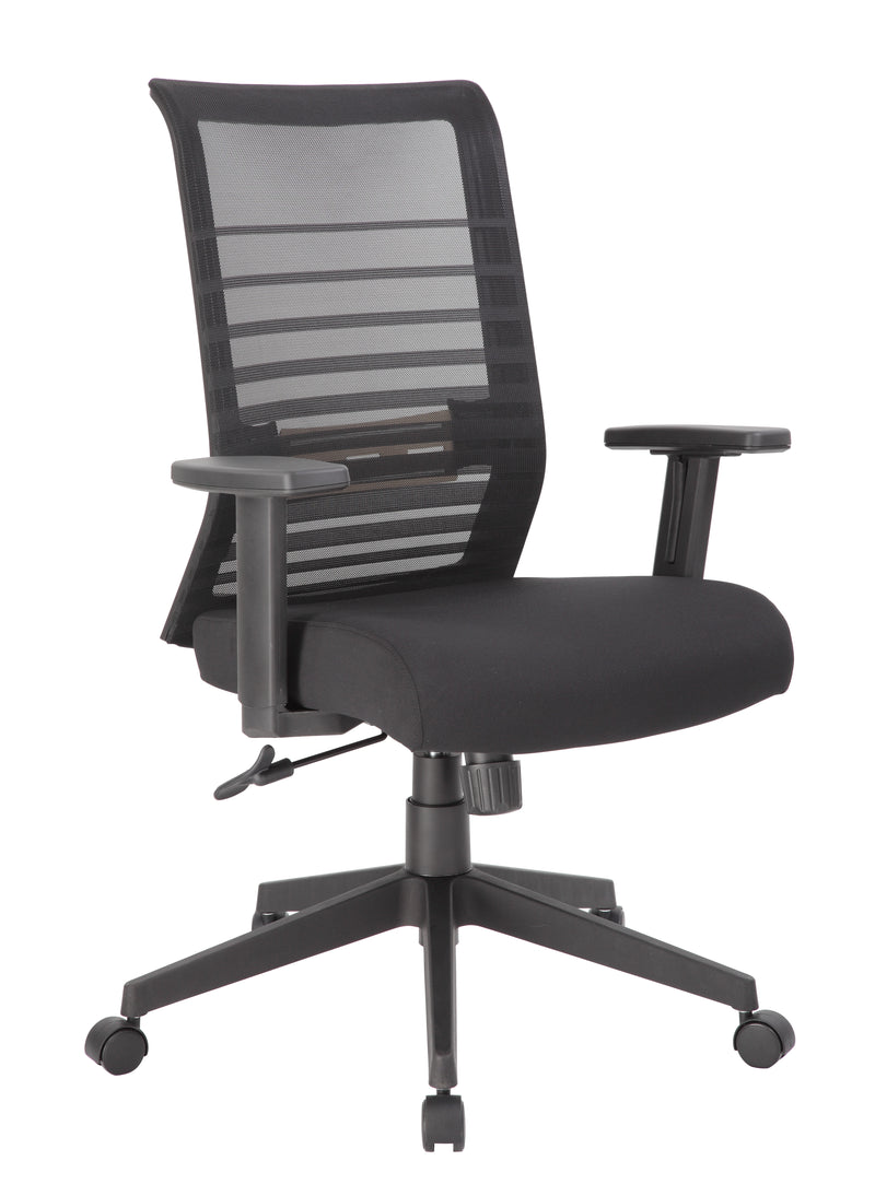 Boss Horizontal Mesh Back Task Chair, Synchro-Tilt Mechanism (B6566-BK) Each