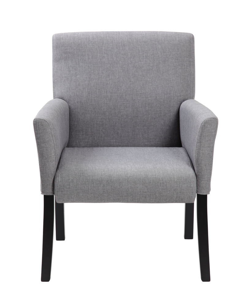 Boss Box Arm Guest, Accent or Dining Chair w/Black Base (B659-MG) Each