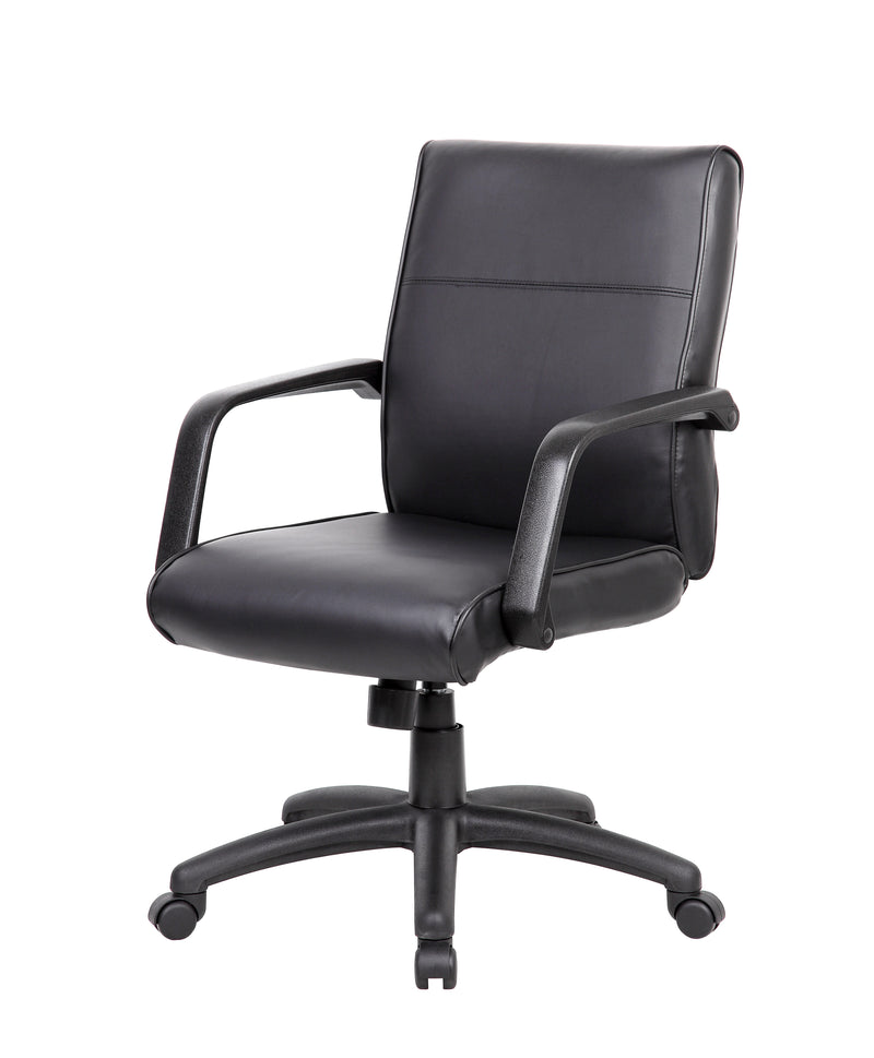 Boss Mid Back Executive Chair In LeatherPlus (B686) Each