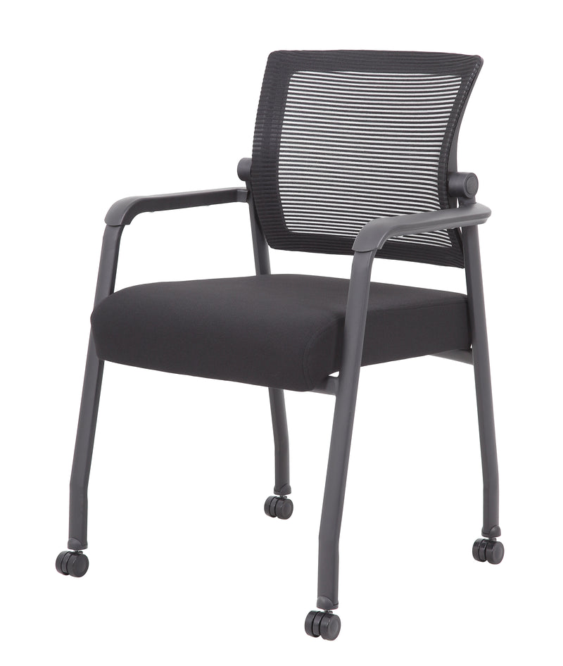 Boss Mesh 4-Legged Guest Chair (B6889R-BK) Each
