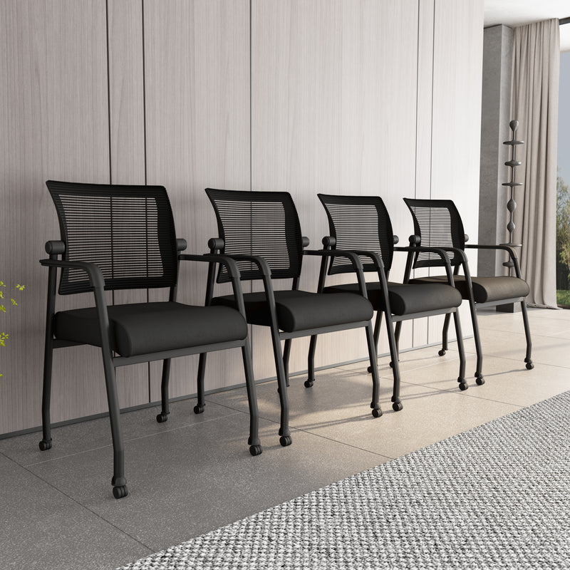 Boss Mesh 4-Legged Guest Chair (B6889R-BK) Each