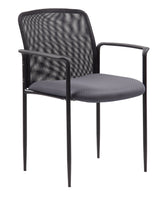 Boss Stackable Mesh Guest Chair, Gray (B6909-GY) Each