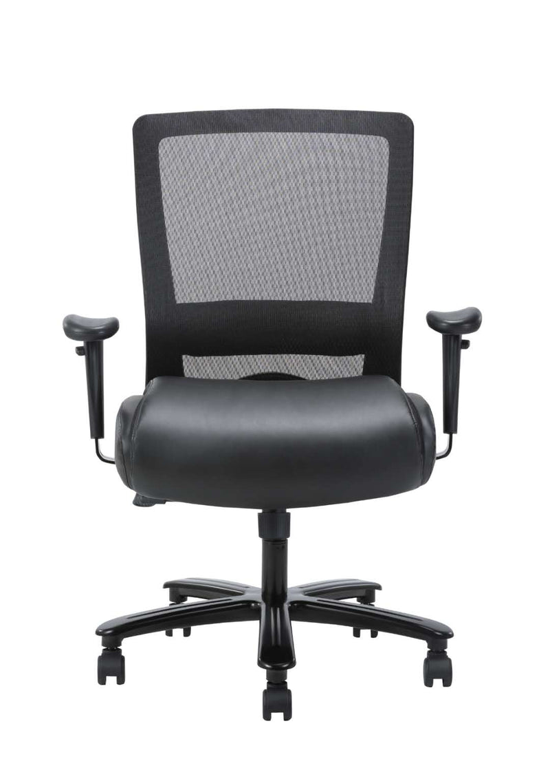 Boss Mesh Heavy Duty Chair, 400 lb weight capacity (B699-BK) Each