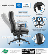 Boss Executive Chair, Black (B730-BK) Each