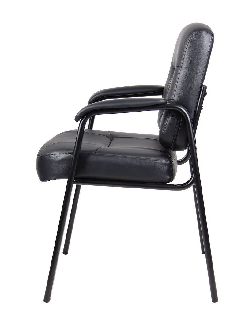 Boss Executive Mid Back LeatherPlus Guest Chair (B7509) Each