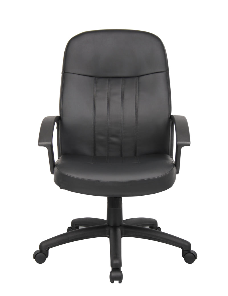 Boss Executive Leather Budget Chair (B8106) Each