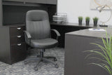 Boss Executive Leather Budget Chair (B8106) Each
