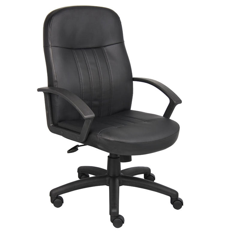 Boss Executive Leather Budget Chair (B8106) Each