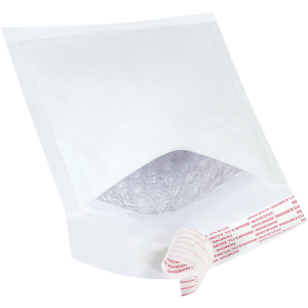 4 x 8" White #000 Self-Seal Bubble Mailers (B851WSS) Case Of 500
