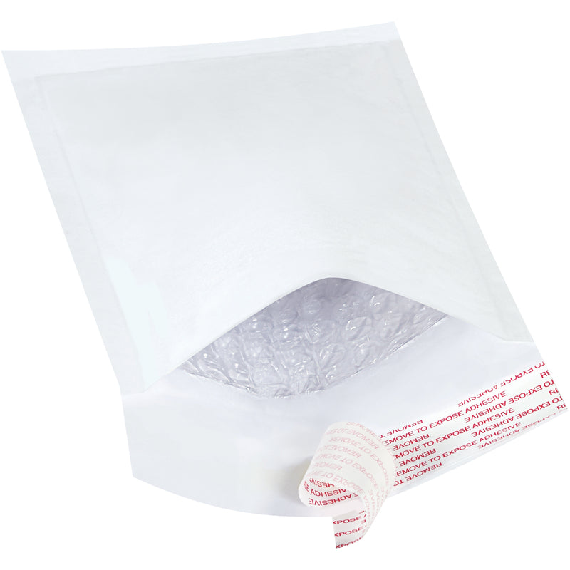 4 x 8" White #000 Self-Seal Bubble Mailers (B851WSS) Case Of 500