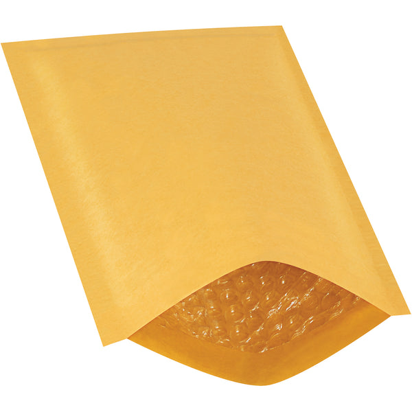 6 x 10" Kraft (25 Pack) #0 Heat-Seal Bubble Mailers (B85325PK) Case Of 25