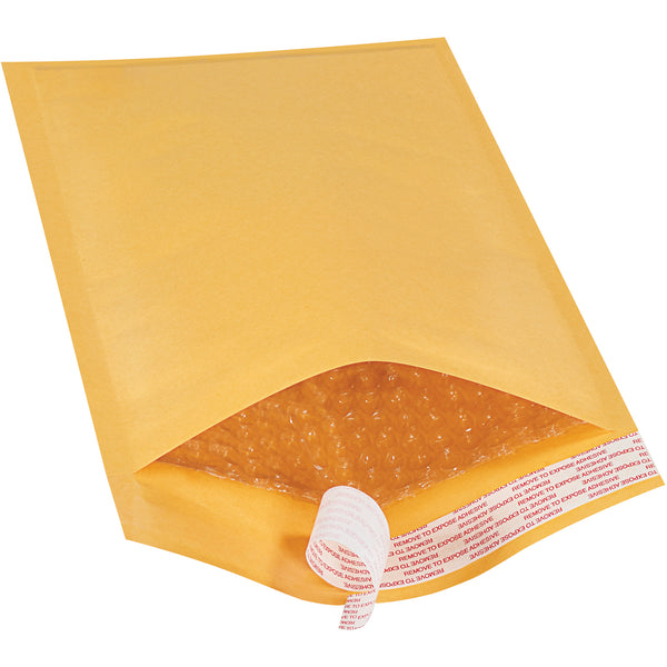 7 1/4 x 12" Kraft (25 Pack) #1 Self-Seal Bubble Mailers (B854SS25PK) Case Of 25